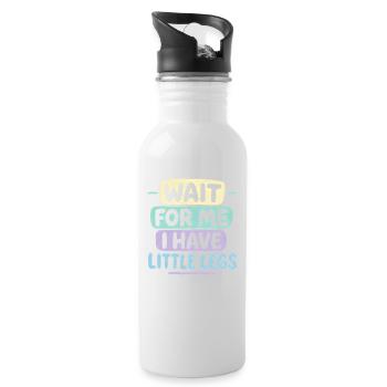 Cute Saying Humor Meme Funny Gift Idea - Water bottle with straw - white - Right