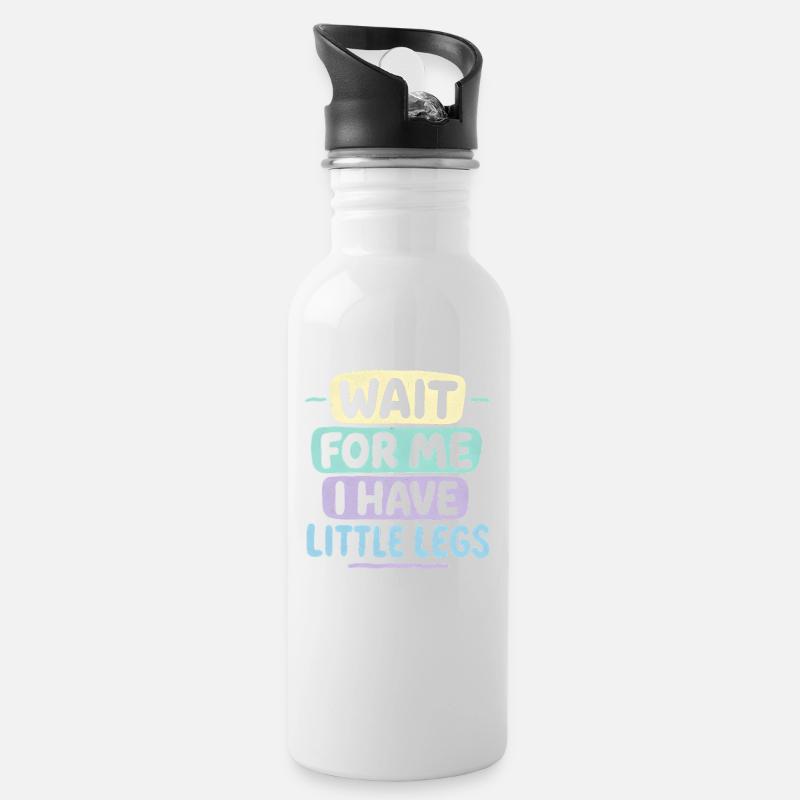 Cute Saying Humor Meme Funny Gift Idea - Water bottle with straw - white