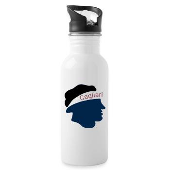 Cagliari - Water bottle with straw - white - Right