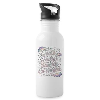 Pediatric Dentist Tooth Fairy's Favorite Dentistry - Trinkflasche mit integriertem Trinkhalm - Weiß - Rechts