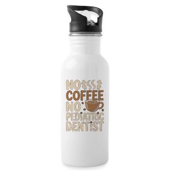 Dentiste pédiatrique Sans hygiéniste du café Amoureux du café - Gourde avec paille intégrée - blanc - Droite