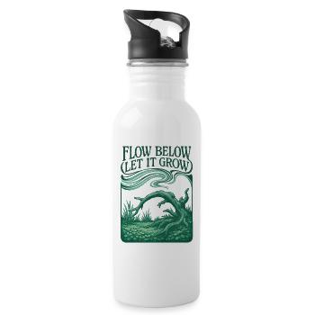 Flow below, growth above | Aquascaping - Water bottle with straw - white - Right