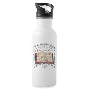 Orthodontic Hygienist A Short Story I Am Dentistry - Water bottle with straw - white - Right