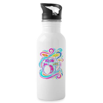 percussion - Water bottle with straw - white - Right