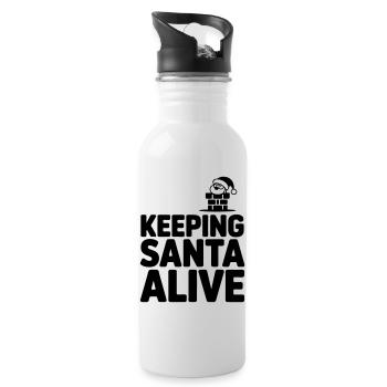 Chimney sweep chimney sweep funny saying - Water bottle with straw - white - Right