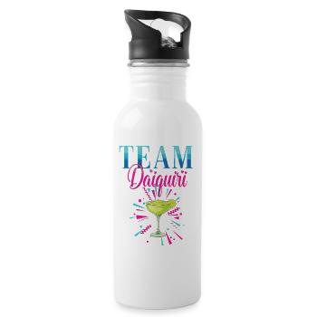 Junggesellinnenabschied Cocktail Team Daiquiri - Trinkflasche mit integriertem Trinkhalm - Weiß - Rechts