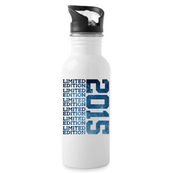 ÉDITION LIMITÉE 2015 11 ANS 11E ANNIVERSAIRE - Gourde avec paille intégrée - blanc - Droite