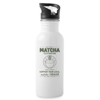 Kyoto Prefecture Matcha Cultivation Support Your - Water bottle with straw - white - Right
