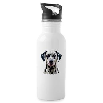 Amoureux des chiens dalmatiens J’aime les Dalmatiens - Gourde avec paille intégrée - blanc - Droite