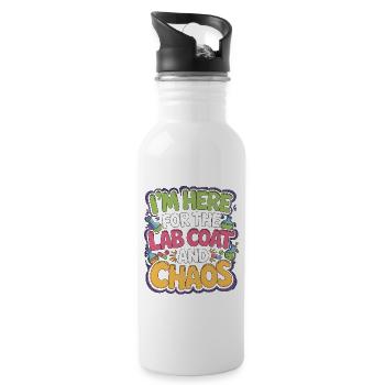Pharmacist Student I'm Here For The Pharmaceutical - Water bottle with straw - white - Right
