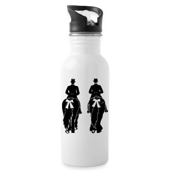 KŘIŽERJEJ ... a čěs! - Water bottle with straw - white - Right