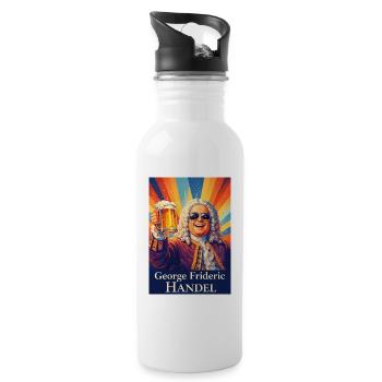 George Frideric Handel - Water bottle with straw - white - Right