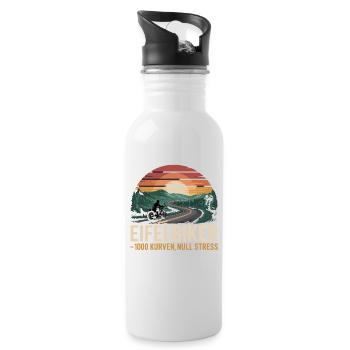 Eifelbiker 1000 Curves Zero Stress Motorcycle Eifel - Water bottle with straw - white - Right