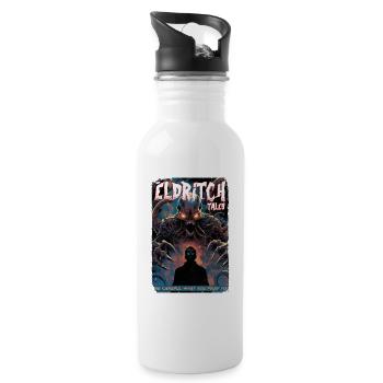 Eldritch Tales Tentakel Schatten-Tee - Trinkflasche mit integriertem Trinkhalm - Weiß - Rechts