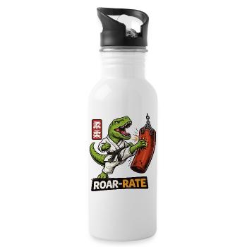 Dino Dojo Roar - Gourde avec paille intégrée - blanc - Droite