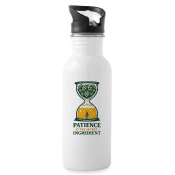 Patience Brews Flavor | Hobby brewing - Water bottle with straw - white - Right