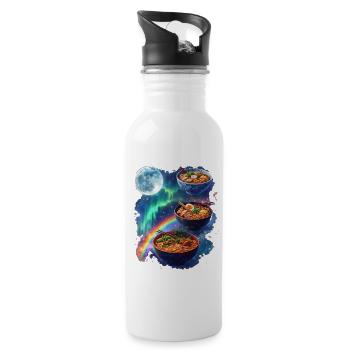 Galactic Ramen Bowls - Water bottle with straw - white - Right
