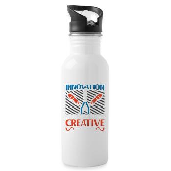 Electrician, Electronics Technician, Electrician - Water bottle with straw - white - Right