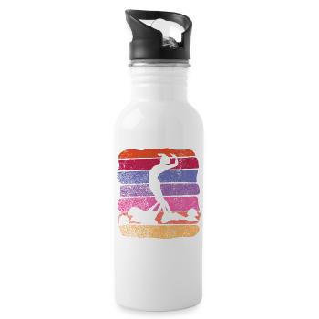 Artistic Swim Team Synchronschwimmen - Trinkflasche mit integriertem Trinkhalm - Weiß - Rechts
