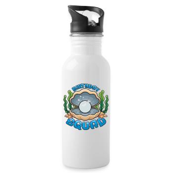 Birthday Squad Beach Summer Cruise Shell - Trinkflasche mit integriertem Trinkhalm - Weiß - Rechts