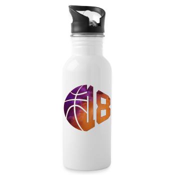 NUMÉRO 18 BASKETBALL 18E ANNIVERSAIRE - Gourde avec paille intégrée - blanc - Droite