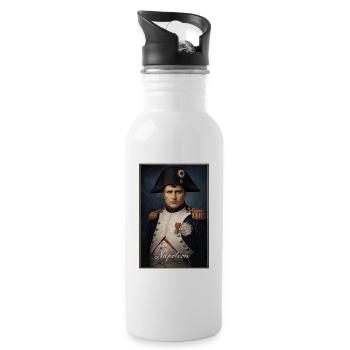 Uniforme militaire du portrait de Napoléon - Gourde avec paille intégrée - blanc - Droite