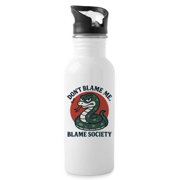 Ne me blâme pas, Snake - Gourde avec paille intégrée - blanc - Droite