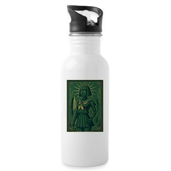 Cyber Deco Android Green Sentinel - Gourde avec paille intégrée - blanc - Droite