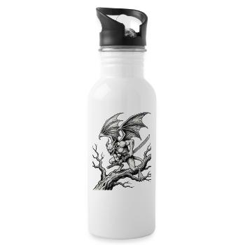Gargoyle Sword - Water bottle with straw - white - Right
