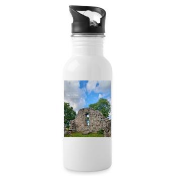 Glauben Sie - Trinkflasche mit integriertem Trinkhalm - Weiß - Rechts