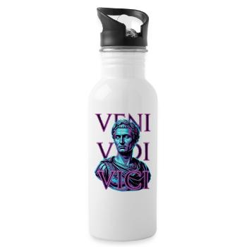 Veni Vidi Vici Caesar - Water bottle with straw - white - Right