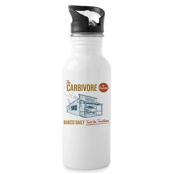 Sourdough Bread Baking Carbivore Of Breadville - Water bottle with straw - white - Right