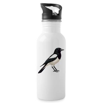 Magpies Magpie - Water bottle with straw - white - Right