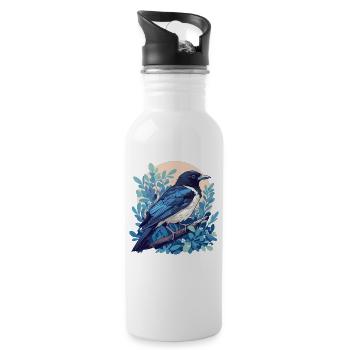 Magpies Magpie - Water bottle with straw - white - Right