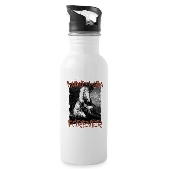 Rider Rider Horse - Water bottle with straw - white - Right