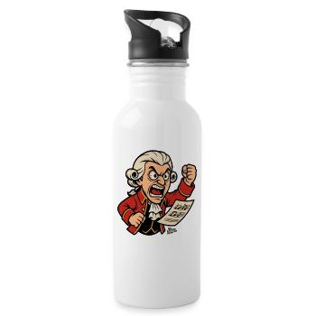 Fierce Ludwig Classic Music Maestro  - Water bottle with straw - white - Right