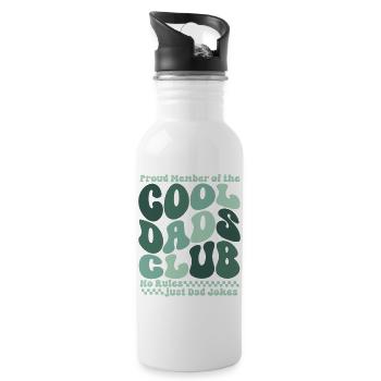 Club des papas cool - Cadeau de la fête des pères des papas - Gourde avec paille intégrée - blanc - Droite