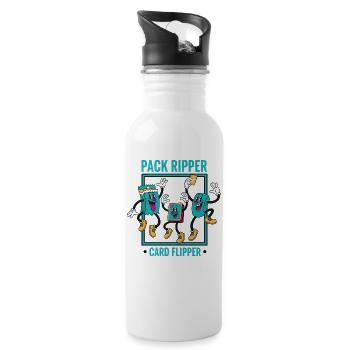 Pack Ripper Card Flipper Trading Card Collector - Water bottle with straw - white - Right