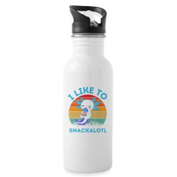 Kawaii Snackheld Bubble Tea - Water bottle with straw - white - Right