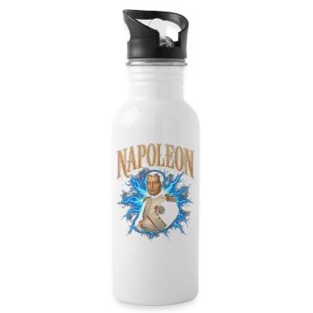 Napoleon Blitzlicht-Aura - Trinkflasche mit integriertem Trinkhalm - Weiß - Rechts