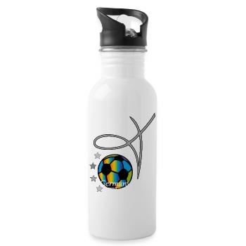 Football Event - Water bottle with straw - white - Right