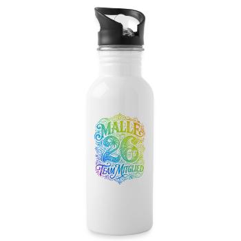 Malle 26 Multicoloured - Water bottle with straw - white - Right