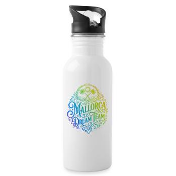 Mallorca Dream Team Colorée - Gourde avec paille intégrée - blanc - Droite