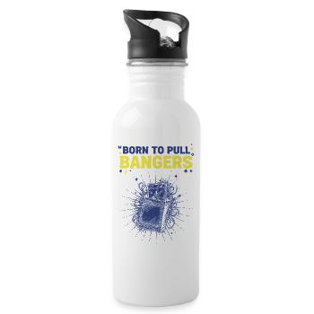 Born To Pull Bangers Trading Card Booster Pack - Water bottle with straw - white - Right