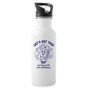Lets Get This Rip Opening Packs New Adventures - Water bottle with straw - white - Right