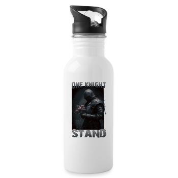 Bouhourt Medieval Knights' Tournament Tjost Buhurt - Water bottle with straw - white - Right