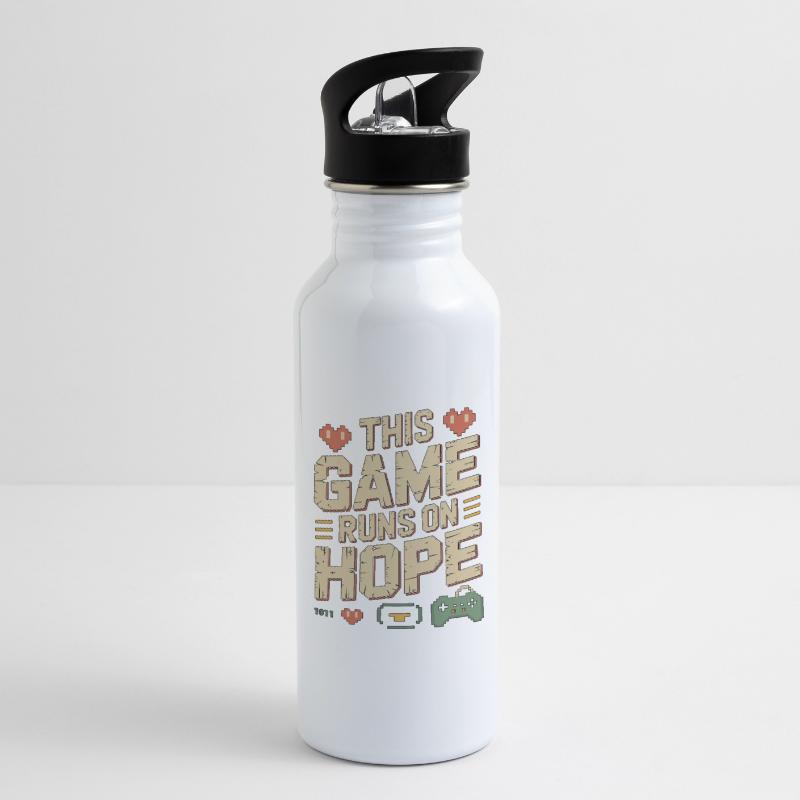 Game Developer This Game Runs On Indie Developer Water bottle with straw