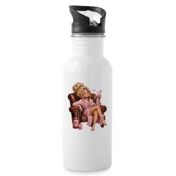 Not Today Stress Liquid Therapy Me Time Juice - Water bottle with straw - white - Right