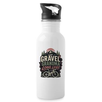 Gravel Grandma Vélo Grand-mère Vélo de route Vélo de montagne - Gourde avec paille intégrée - blanc - Droite