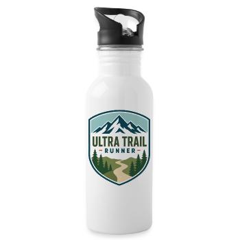 Ultra Trail Runner Mountain Shield - Trinkflasche mit integriertem Trinkhalm - Weiß - Rechts